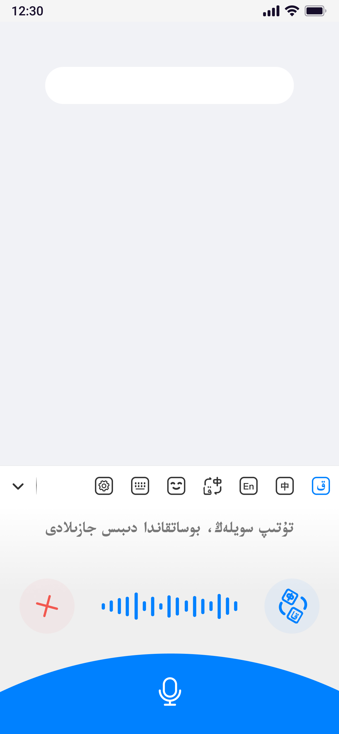 语音输入功能界面